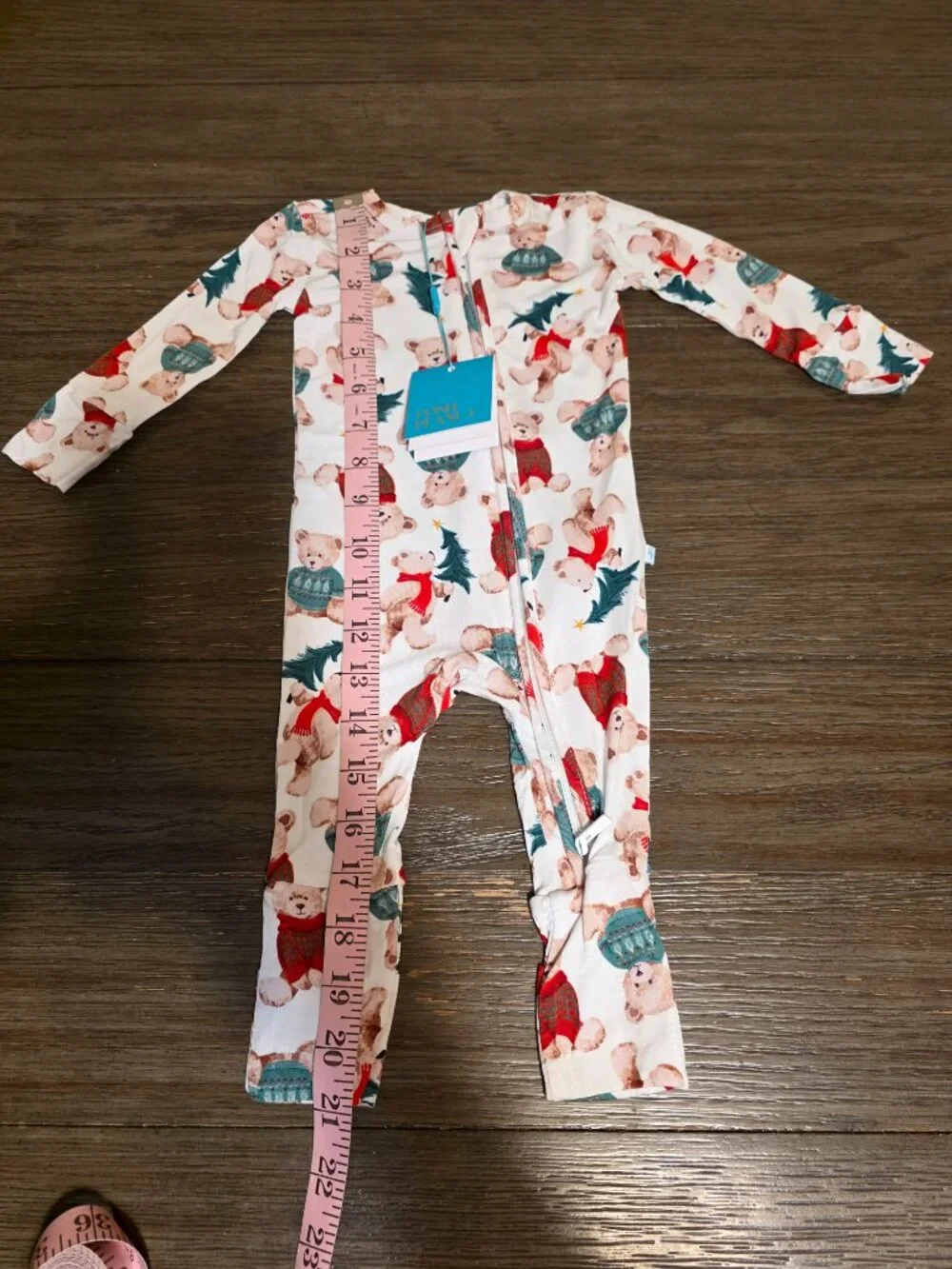 Posh Peanut Christmas Teddy Bear — 3–6 Months